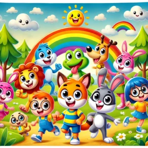 4.Sınıf 3.Ünite Cartoon Characters Konulu Ünite Görseli