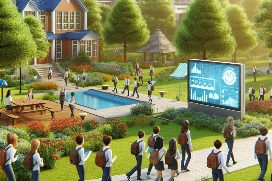 10.Sınıf 1.Ünite School Life Konulu Ünite Görseli