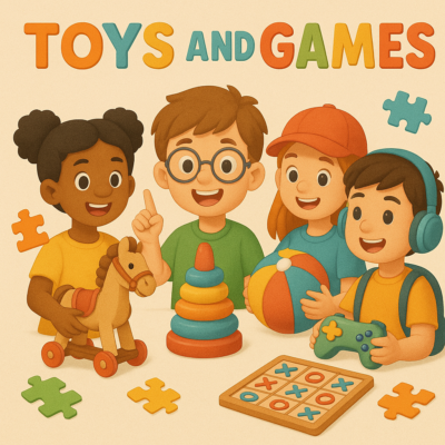 3.Sınıf 5.Ünite Toys and Games Konulu Ünitenin Görseli